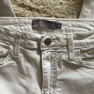 Just USA Women's White Jeans